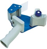 DONAU DONAU afroller voor verpakkingsplakband, metaal, voor rollen tot 50 mm, blauw-grijs