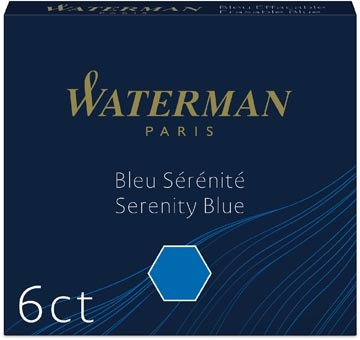 Waterman Waterman inktpatronen blauw 6X