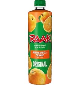 Raak Raak siroop sinaasappel, fles van 75 cl