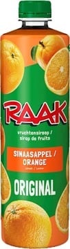 Raak Raak siroop sinaasappel, fles van 75 cl