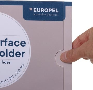 Europel Europel zelfklevende posterhouder, ft A4, liggend, pak van 5 stuks