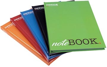 Office Products OFFICE products schrift met harde kaft, A5, 96 blad, met kantlijn, gelijnd