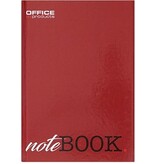Office Products OFFICE products schrift met harde kaft, A5, 96 blad, met kantlijn, gelijnd
