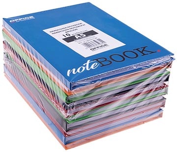Office Products OFFICE products schrift met harde kaft, A5, 96 blad, met kantlijn, gelijnd