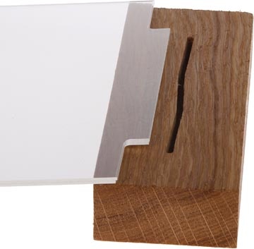 Europel Europel folderhouder Premium, met houten T-voet, ft A4, staand