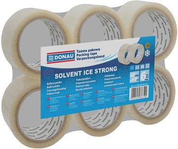 DONAU DONAU verpakkingsplakband Solvent, 42 micron, 48 x 60 m, transparant