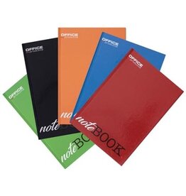 Office Products OFFICE products schrift met harde kaft, A4, 96 blad, met kantlijn, gelijnd