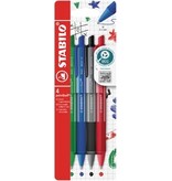 Stabilo STABILO Pointball colorful balpen, medium punt, etui van 4 stuks, assorti