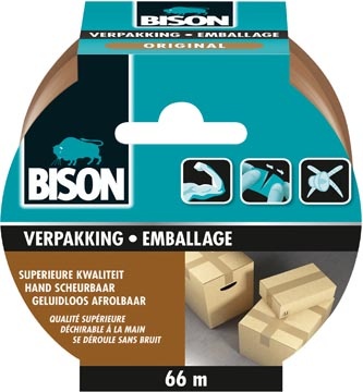 Bison Bison verpakkingstape Original, ft 50 mm x 66 m