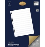 Multo Multo muziekpapier voor ft A4, 23-gaatsperforatie, 50 vel