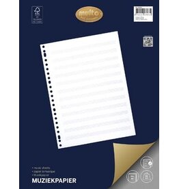 Multo Multo muziekpapier voor ft A4, 23-gaatsperforatie, 50 vel