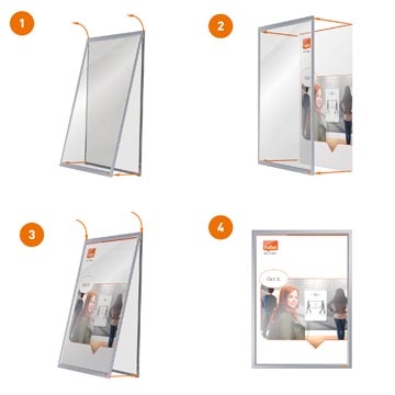 Nobo Nobo clicklijst Impression Pro, met geanodiseerd frame, ft A3