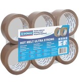 DONAU DONAU verpakkingsplakband Hot-Melt, 50 micron, 48 mm x 66 m, bruin