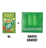 Cup A Soup ACTIE CUP A SOUP: 4 x groenten, pak van 21 zakjes + GRATIS 1 x markeerstift, groen, pak van 4 stuks
