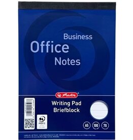 Herlitz schrijfblok, ft A5, 70 g/m², 100 vel, gelijnd
