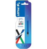 Pilot Pilot vullingen voor Frixion Ball 4-kleurenroller, fijn, blauw, pak van 2 stuks
