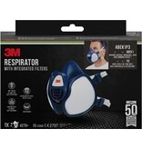 3M 3M mondmasker met geïntegreerde filters, herbruikbaar, biedt ABEK1P3 ademhalingsbescherming