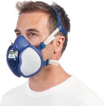 3M 3M mondmasker met geïntegreerde filters, herbruikbaar, biedt ABEK1P3 ademhalingsbescherming