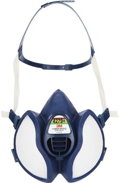 3M 3M mondmasker met geïntegreerde filters, herbruikbaar, biedt ABEK1P3 ademhalingsbescherming