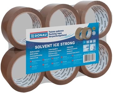 DONAU DONAU verpakkingsplakband Solvent, 42 micron, 48 x 60 m, bruin