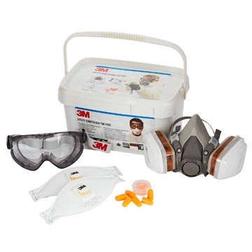3M 3M veiligheidskit voor professionals, ademhalings-, oog- en gehoorbescherming in 1 handige box