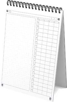 Oxford Oxford Essentials taksmanager dagplanner, 140 bladzijden, ft A5, blauw