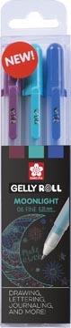 Sakura Sakura roller Gelly Roll Moonlight, etui van 3 stuks Galaxy