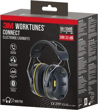3M 3M WorkTunes Connect draadloze gehoorbeschermer, met Bluetooth-technologie