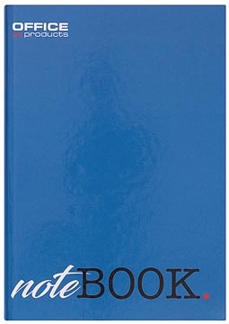 Office Products OFFICE products schrift met harde kaft, A5, 96 blad, met kantlijn, geruit 5mm