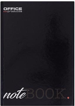 Office Products OFFICE products schrift met harde kaft, A5, 96 blad, met kantlijn, geruit 5mm