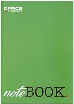 Office Products OFFICE products schrift met harde kaft, A5, 96 blad, met kantlijn, geruit 5mm