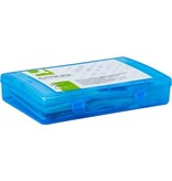 Q-CONNECT Q-CONNECT pleisters, assortiment van 100 stuks, in  hersluitbare plastic box