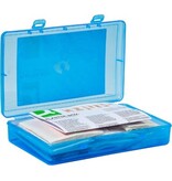 Q-CONNECT Q-CONNECT pleisters, assortiment van 100 stuks, in  hersluitbare plastic box