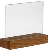 Europel Europel folderhouder Premium, met houten T-voet, ft A6, liggend