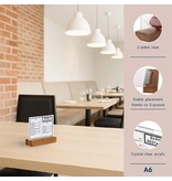 Europel Europel folderhouder Premium, met houten T-voet, ft A6, liggend