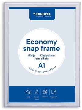 Europel Europel clicklijst Economy, 32 mm, ft A1, zilver