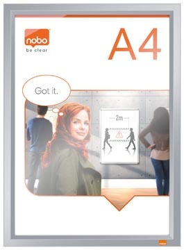 Nobo Nobo clicklijst Impression Pro, met geanodiseerd frame, ft A4