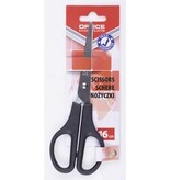 Office Products OFFICE products schaar, 16 cm, rechts en links, scherpe punt, zwart, blister van 1 stuk