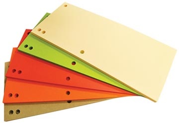 Office Products OFFICE products verdeelstroken, 235 x 105 mm, pak van 100 stuks, geassorteerde kleuren