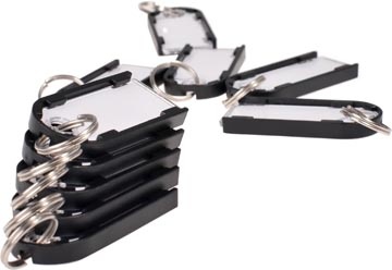 Pavo Pavo Magnettag sleutelhanger, pak van 10 stuks, zwart