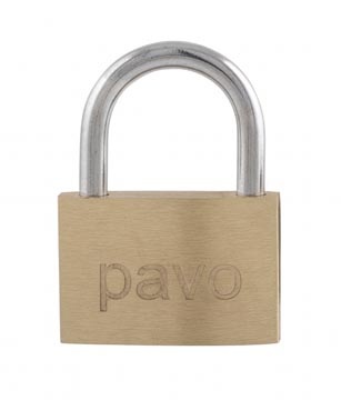 Pavo Pavo hangslot 40 mm, met sleutelslot