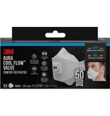 3M 3M Aura Comfort Cool Flow stofmasker, FFP2, met ventiel, pak van 5 stuks