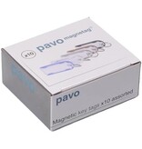 Pavo Pavo Magnettag sleutelhanger, pak van 10 stuks, assorti