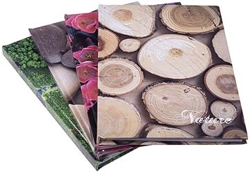 Office Products OFFICE products schrift, Nature, met harde kaft, A4, 96 blad, met kantlijn, geruit 5mm