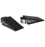 Perel Perel deurstop, rubber, zwart, pak van 2 stuks