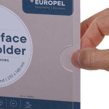 Europel Europel zelfklevende posterhouder, ft A5, liggend, pak van 5 stuks