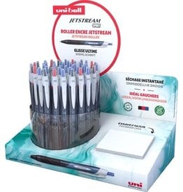 Uni-ball Uni-ball Jetstream roller Eco, intrekbaar, schrijfbreedte 0,85 mm, assorti, display van 48 stuks