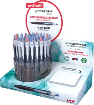 Uni-ball Uni-ball Jetstream roller Eco, intrekbaar, schrijfbreedte 0,85 mm, assorti, display van 48 stuks