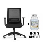 Euroseats ACTIE EUROSEATS: 1 x bureaustoel Evora (ref. EVO1010) + GRATIS 1 x Yankee kaars, 623 g