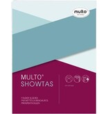 Multo Multo geperforeerde showtas ft A4, 23-gaatsperforatie, 80 micron, gekorreld, pak van 10 stuks